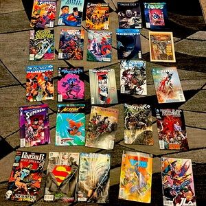 28 comic books not perfect condition